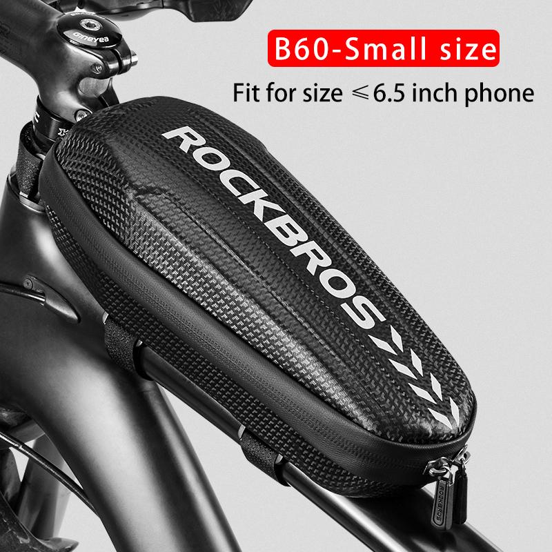 Rockbros Hard Shell Front Frame Scooter Hanging Bag Waterproof Mtb Road Bike Folding Bag Multifunctional Electric Bicycle Bag