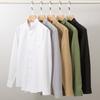 Spring and Autumn New Fashion Trend Pure Cotton Youth Fashion Versatile Oxford Solid Color Men's Long Sleeve White Work Shirt