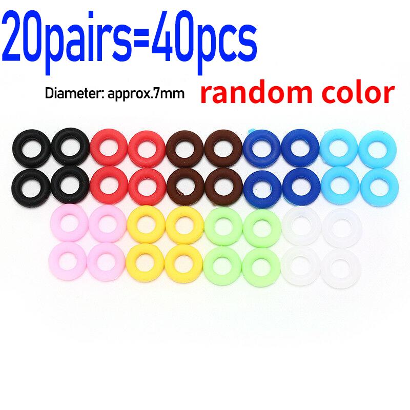 10/60pcs Anti Slip Ear Hook Eyeglasses Round Silicone Retainer Holder Spectacles Ear Sleeve Eyewear Stopper Bracket Accessories