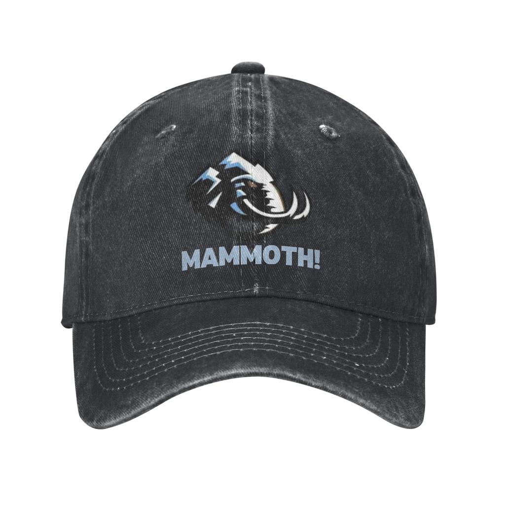 Mode Hockey Team Mammuthus Baseballkappe Unisex Stil Used Look Gewaschen Kopfbedeckung Outdoor Sommer Unstrukturiert Weiche Kappen Hut