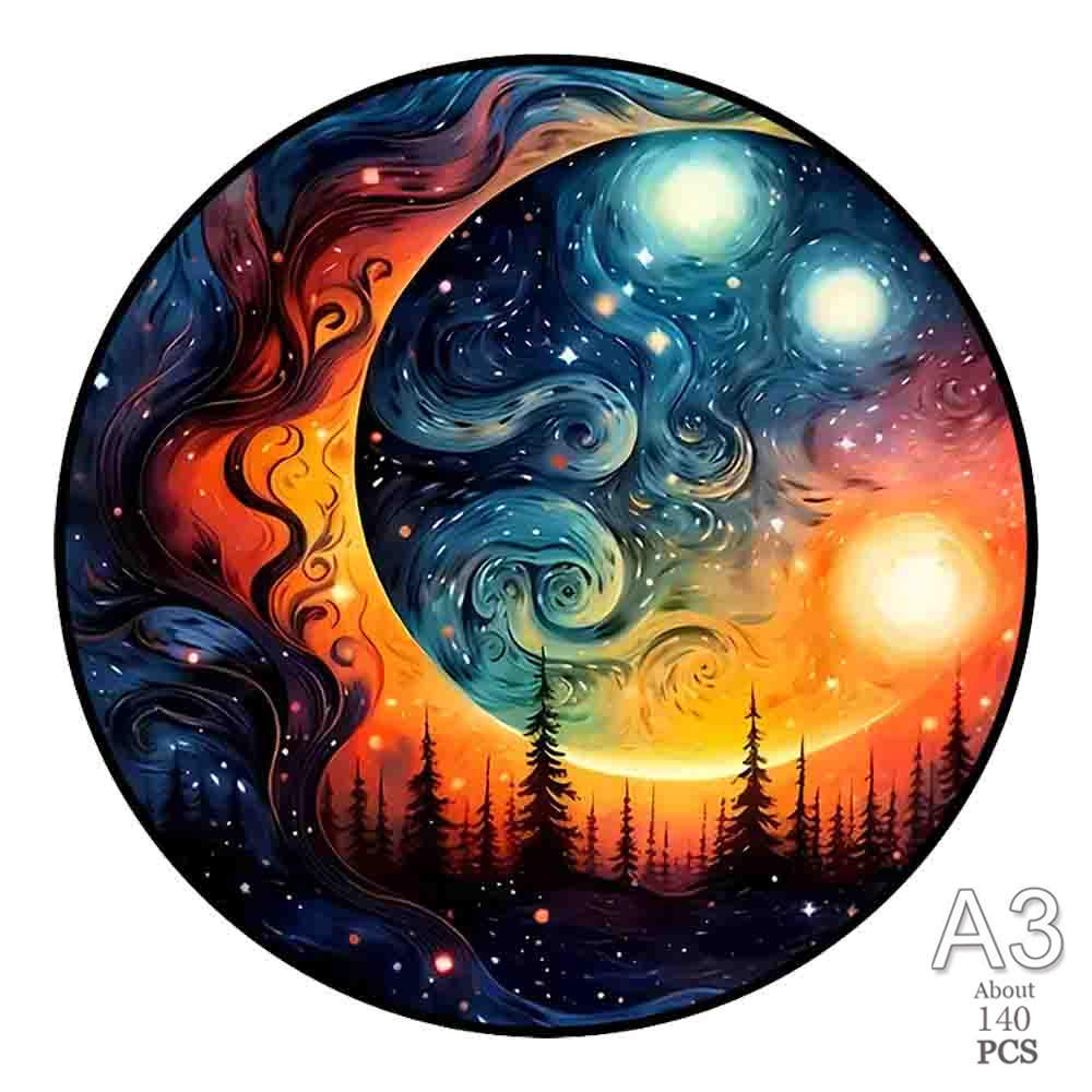 Unique Elephant Wooden Puzzle Adult Stress Relief Toys Circular Animal Shapes Holiday Birthday Gift Wood Jigsaws