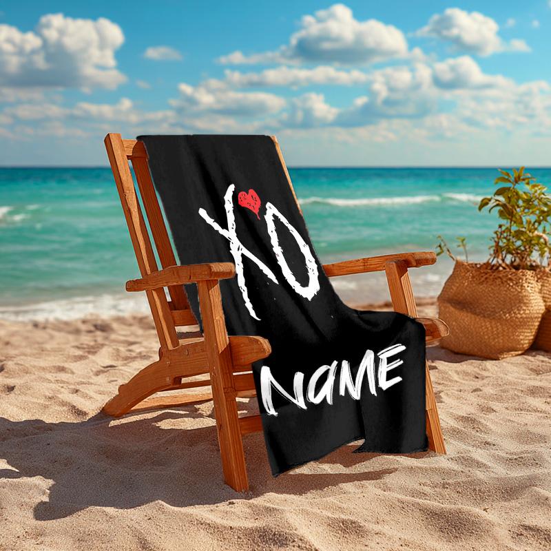 Personalized Customized Proof Beach Towel with The Weeknd Pattern - Soft, Absorbent,quick-drying,perfect Swimming,camping&bathing