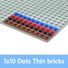 Compatible 4477 1X10 Dots Thin Figures Bricks Educational Creative Assemble Building Blocks For Kids Learning Toys