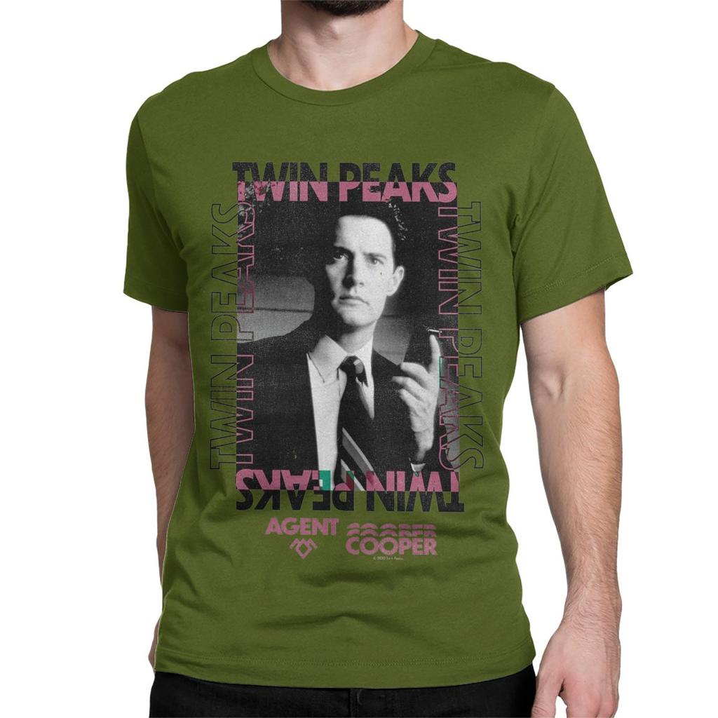 Men Women's Poster David Lynch TV Show T Shirt Twin Peaks 100% Cotton Clothes Short Sleeve Round Collar Tees Plus Size T-Shirt