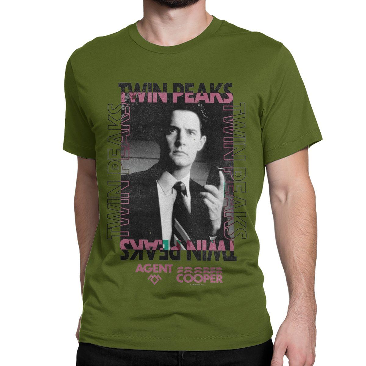 

Men Women s Poster David Lynch TV Show T Shirt Twin Peaks 100% Cotton Clothes Short Sleeve Round Collar Tees Plus Size T-Shirt 4XL