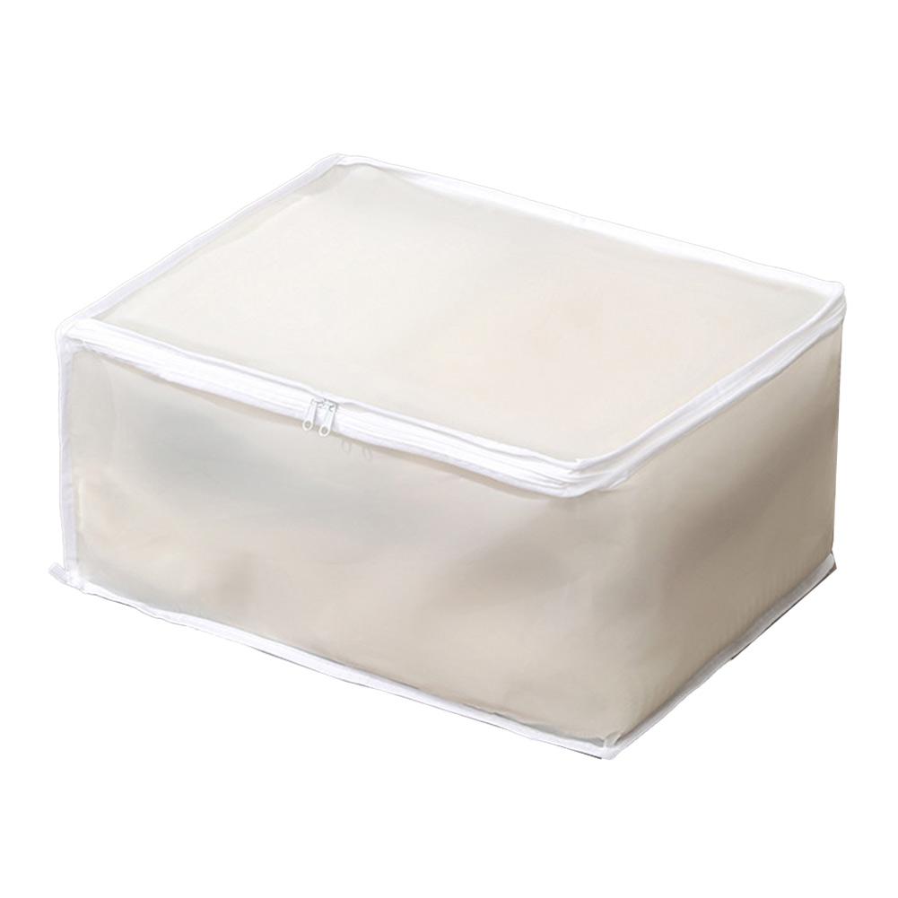 Box Storage Bag 60*45*30cm Breathable Clothes Dustproof Multi-purpose PEVA Material Quilt Translucent Brand New белый