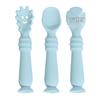 Infant Silicone Bent Spoon for Learning To Eat and Drink