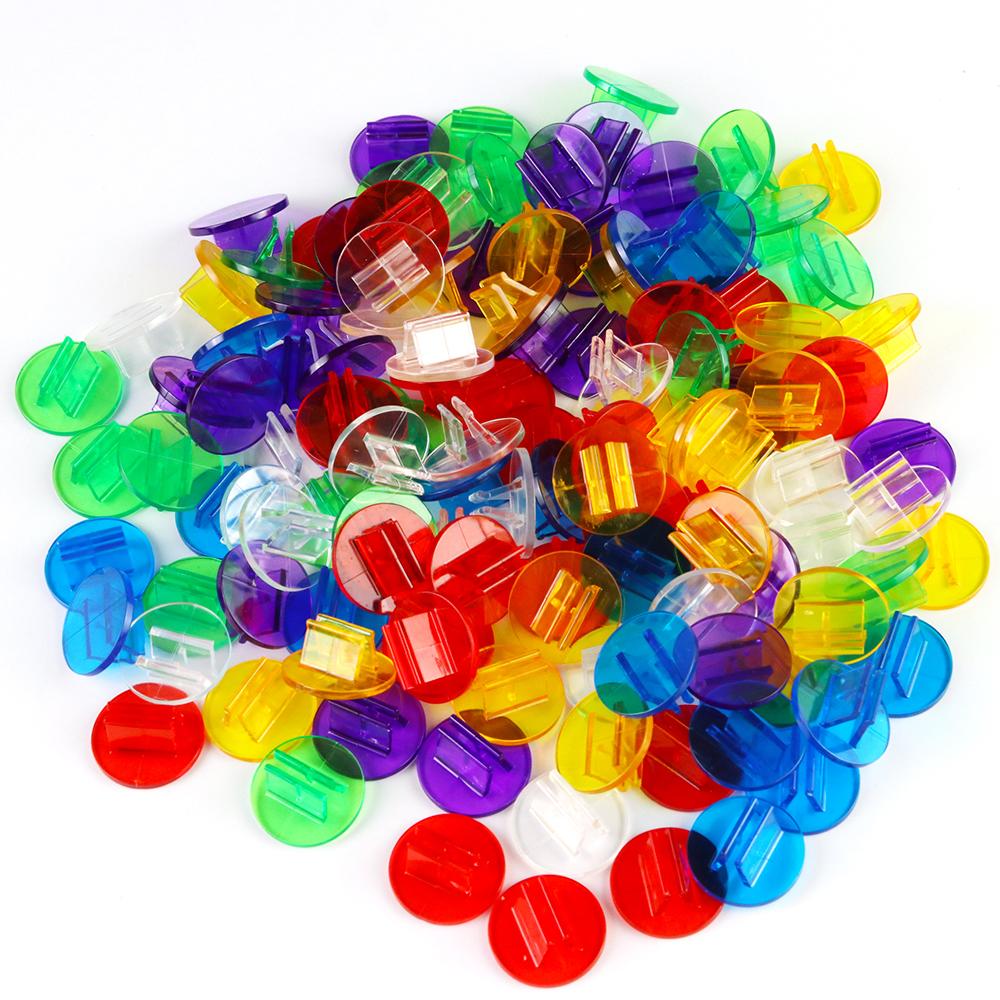 Card Holder Card Binder Clips Transparent Card Holder Various Colours Available Fitting 2MM Cardboard for Board Game Accessories