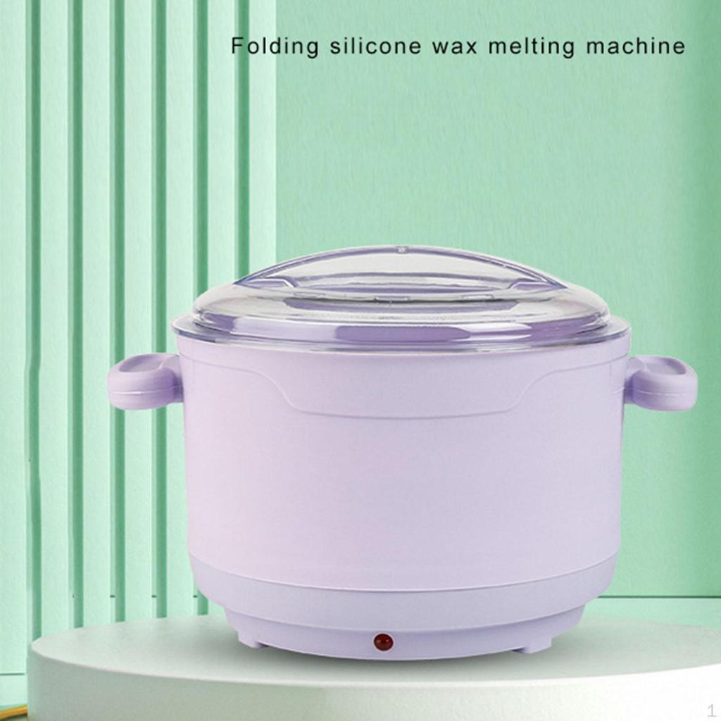 Wax Heater Home Gentle Waxing Foldable Large Capacity Professional for Hands pink
