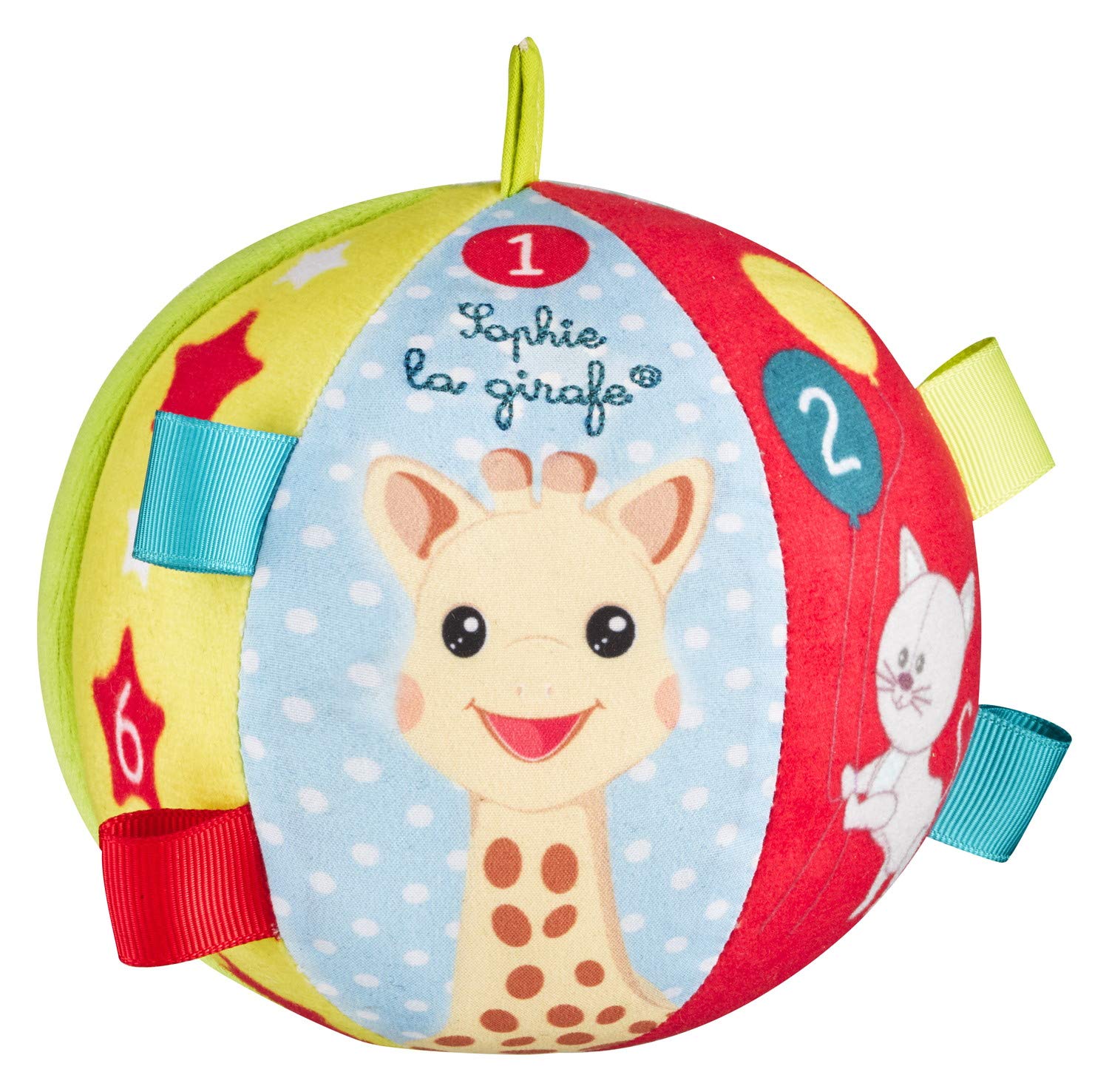 

Sophie the Giraffe First Ball [Official Japanese Product] Vulli Softball Baby Ball Develops the Five Senses for Babies and Infants Ages 0-3 Months, 1