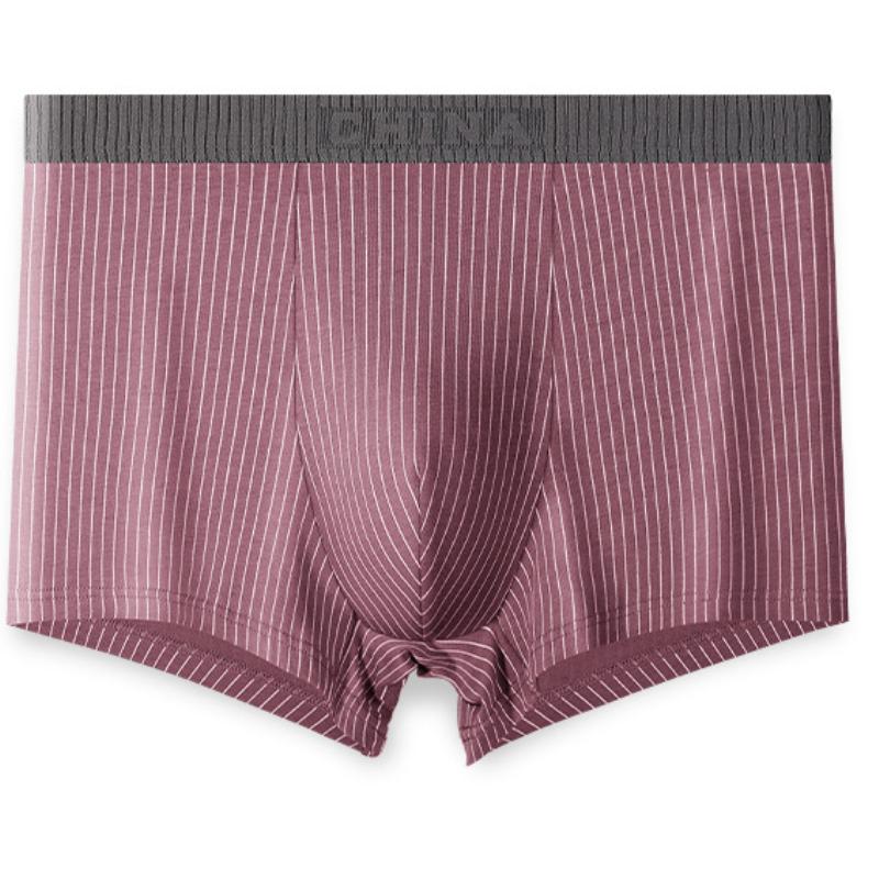 New Striped Men Boxer Underwear Bermuda Ropa Interior Mens Boxers Cuecas Man Calzoncillos Homme U Convex Lingerie