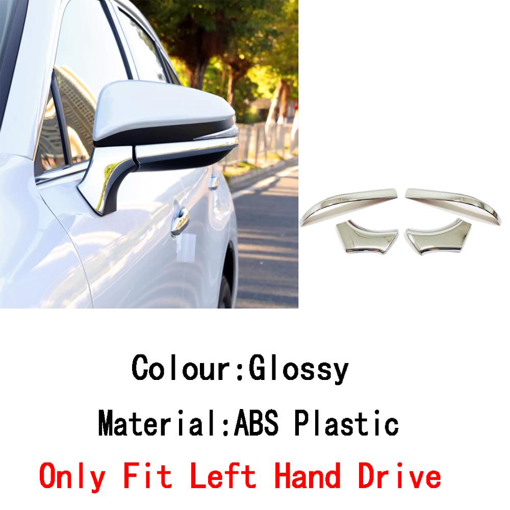 For Toyota Venza/Harrier    2024 ABS/Steel Frame Side Rearview Mirror Strip Cover Trim Sticker Eyebrow Accessories