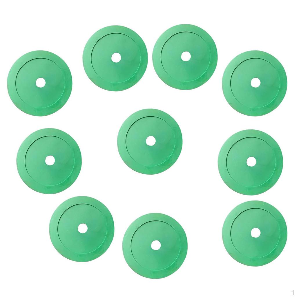10 Cones, Non Slip Floor Discs Flexible Spot Markers for Trainers Sport Teams Golf Baseball Soccer