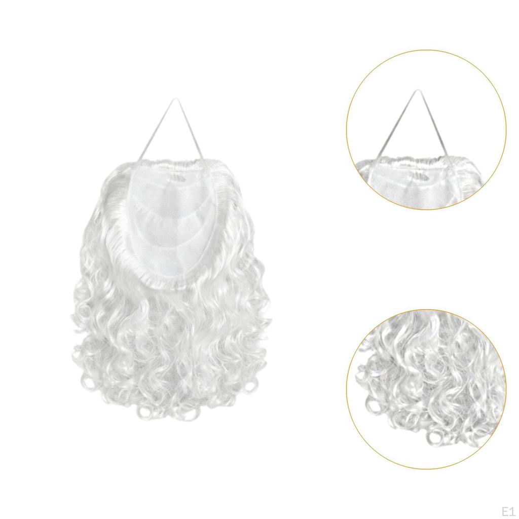 Santa Beard Fun Portable for Christmas Parties Festivals Props Roles Play