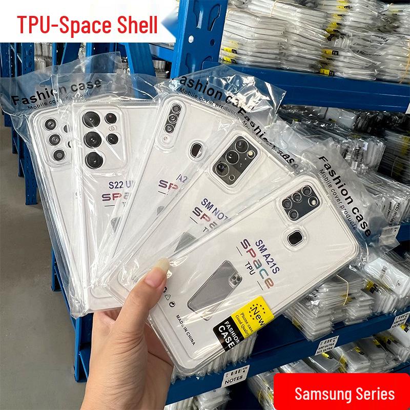 Samsung S25/A55/A72 Transparent Phone Case, Soft S23FE, NOTE10, M14 Cover