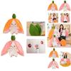 Creative Children's Bunny Doll-transforming Plush Toy With Carrot And Strawberry Options