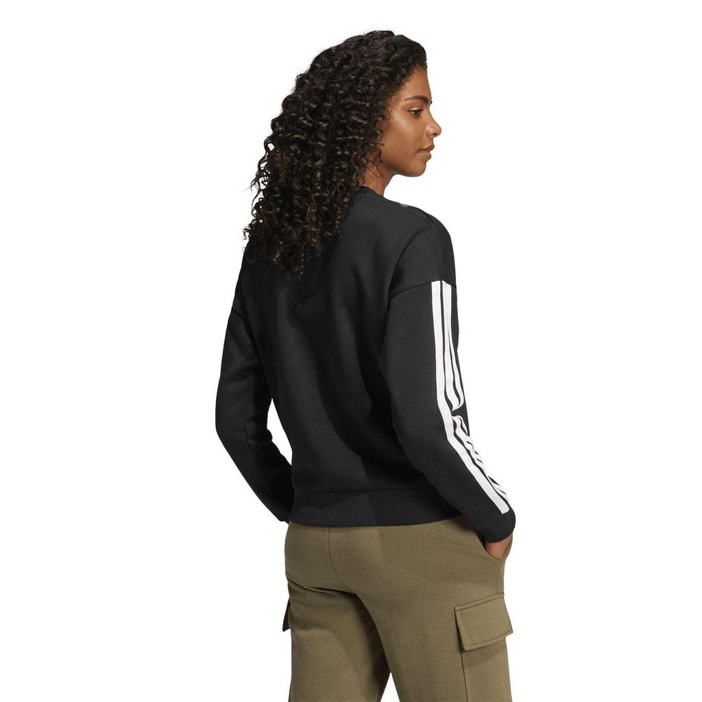 adidas Womens/Ladies Studio Lounge 3 Stripes Loose Fit Sweatshirt