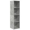 TV Wall Cabinet Concrete Grey 37 x 37 x 142.5 cm Particleboard