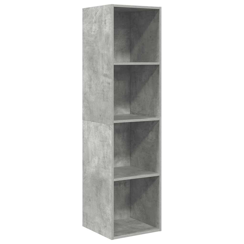 TV Wall Cabinet Concrete Grey 37 x 37 x 142.5 cm Particleboard