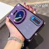 KEYSION Luxury Glitter Jewelled Magnetic Phone Case for Samsung Galaxy A50 A50S A30S Makeup Mirror Stand Shockproof Back Cover