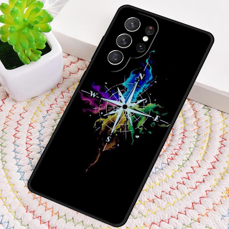 Compass Phone Case for Samsung Galaxy Note 10 Pro S26 Ultra S23 S24 FE S25 S21 S22 PLUS Shockproof Cove