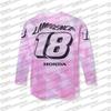 2025 HONDA Super Motocross Racing Jersery Men #18 Jett Lawrence Long Sleeve Motorcycle T-Shirt Retro Breathable Quick Drying Top