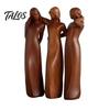 Home Decor Accents Sisterhood Wooden Figurine, Handcrafted Friendship Sculpture for Living Room Artistic Decorations Bedroom Tabletop Ornament,