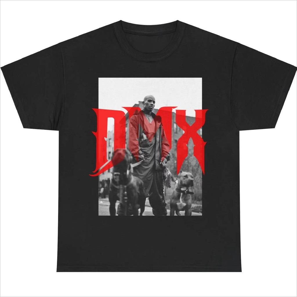 Rapper DMX Mens Cotton Shirt 2026 Summer New Oversized Album Graphics Shirts Womens Y2k Hip Hop Short Sleeve Tshirt Fan Gifts