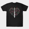 Herren Schwarzes Print-T-Shirt S52 Flötenspieler Flötist Flötist (279) Baumwoll-T-Shirt mit No-Cut-Transferpapier-Druck