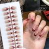 30Pcs Minimalist French Nail Tip Fake Nail Fashion Wearable False Nails Simple Full Cover Press On Nails DIY Wear Nail Tool