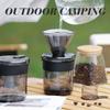 Hand-Brew Three-In-One Coffee Pot With Scale Food-Grade Thick Material Coffee Cup Travel Camping Coffee Storage Cup