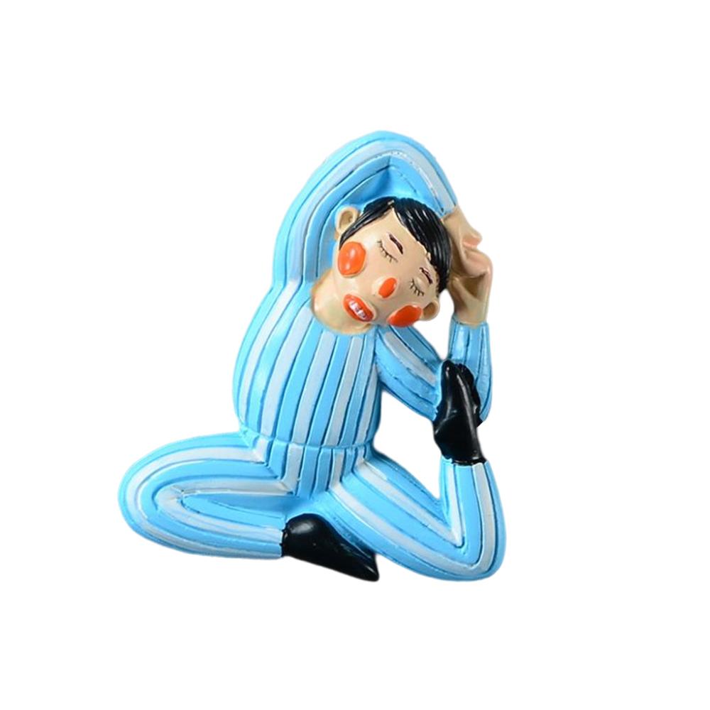 Cartoon Cute Funny Swimming Boy Girl Clown 3D Resin Design Refrigerator Stickers Home Kitchen Sticky Notes Decorations Gifts