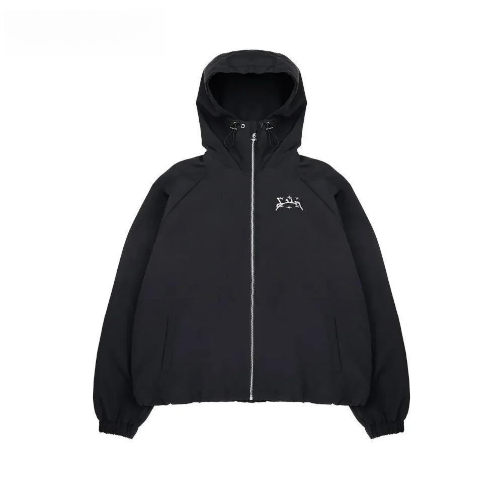 ZYLLO Streetwear Y2k Tepláková bunda Retro Klasický Potisk Větrovka na Zip Mikina s Kapucí Pánská Dámská Móda Harajuku Bomber Bunda Topy
