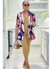 K2805 Colorful Print Casual Suit Jacket