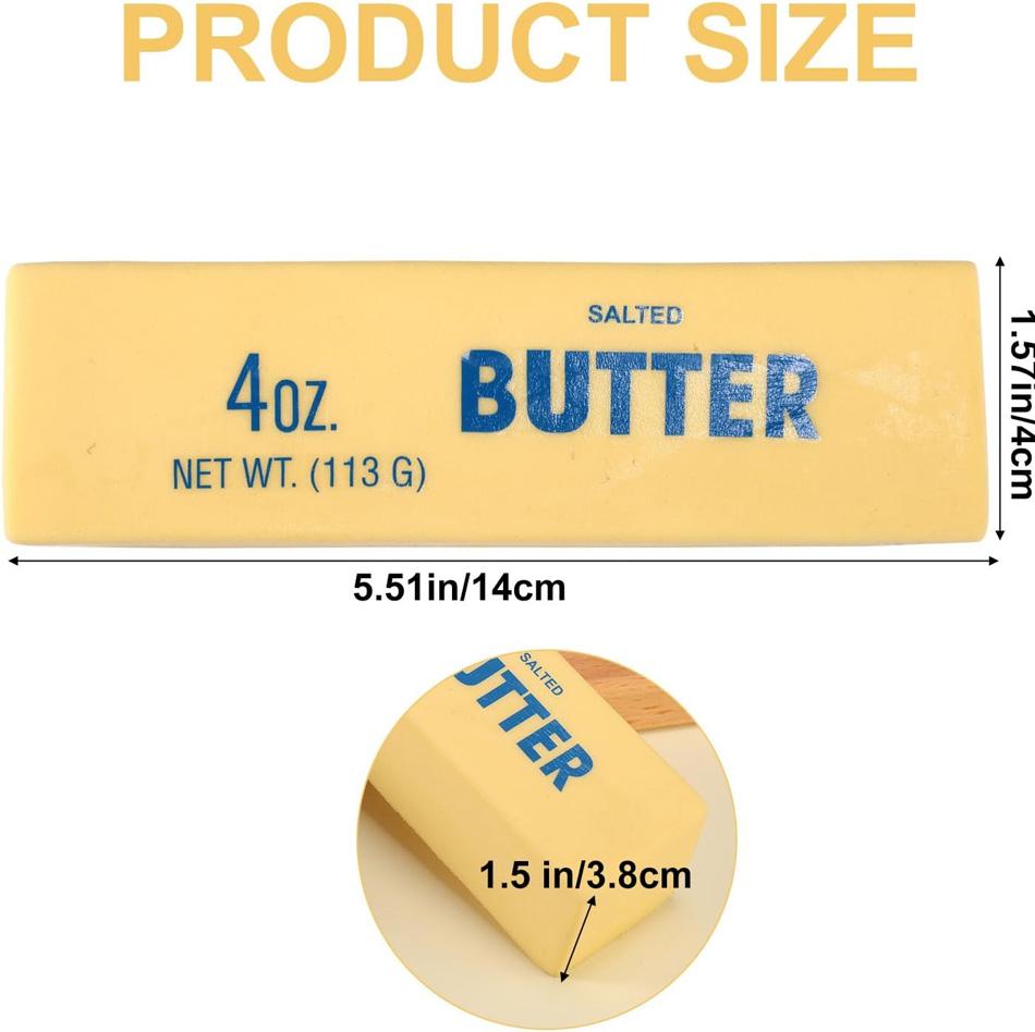 Slow Rising Butter Stick Squishy Soft Elastic Stress Relief Fidget Prank Toy