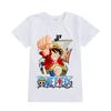 A905 Kids Boys Girls Luffy One Piece Printed Casual Short Sleeves T-shirt