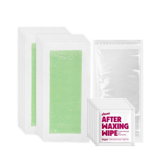 ZIZUSS Wax Strips Body 20 Sheets (+6 Finishing Wipes Free)