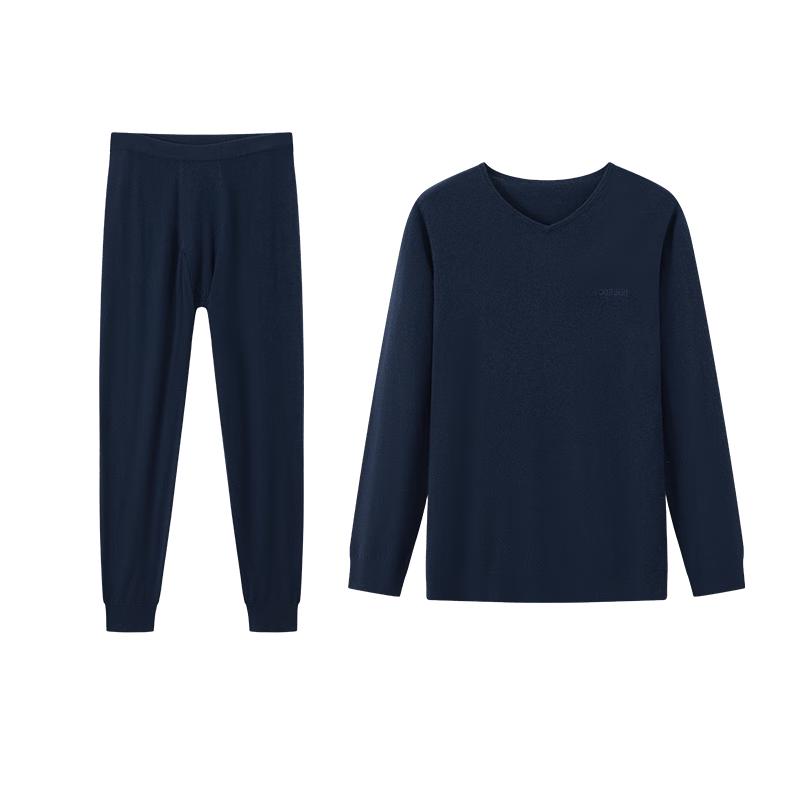 

Yi Er Shuang Men s V-Neck Cashmere Blend Thermal Underwear Set 2XL (180)