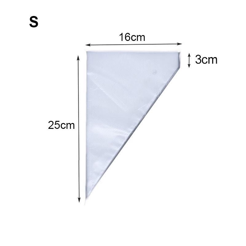 

100 шт. одноразовый кондитерский мешок, глазурь, кондитерские изделия, кекс, декор, сумки, помадка, крем для торта, Кондитерские наконечники, инструменты для выпечки 16x25cm прозрачный