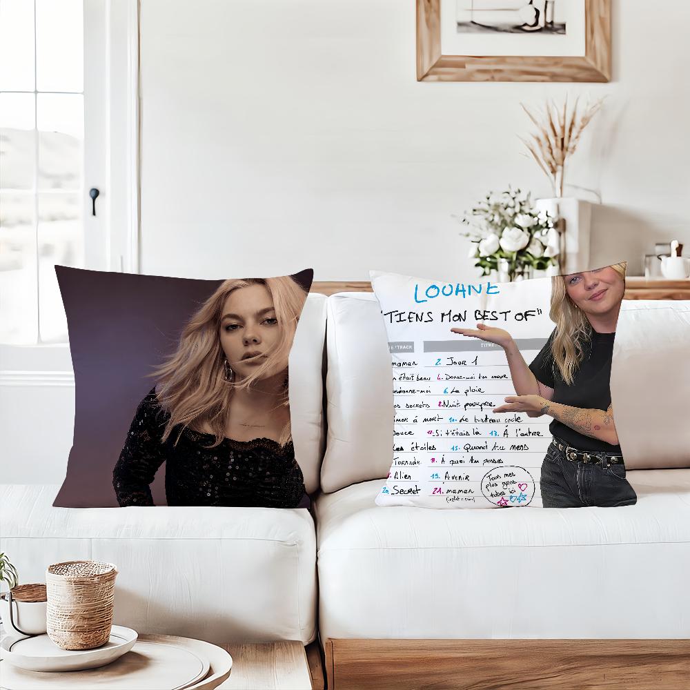 Singer Louane Maman Pillow Case Suitable For Bedrooms Living Rooms Cars Home Decoration