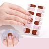 Nail Polish Stickers Self-Adhesive Nail Sticker Manicure Sticker Waterproof Full Wrap Nail Strips with Nail File