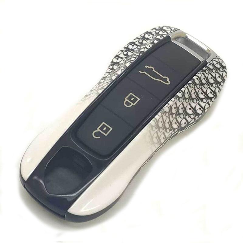 

ABS Car Remote Key Case Cover Fob Shell for Porsche Cayenne Macan Panamera 911 718 Boxster Taycan