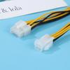1 stk 4 pins hann-til-8-pins hunn-ledningsforlengelse til CPU-strømomformerkabel