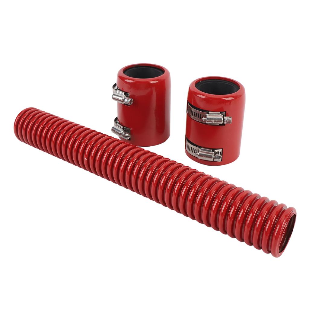 12in Coolant Radiator Hose Kit with Cap Stainless Steel Flexible Efficient Cooling Coolant Hose Kit