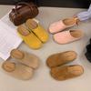 Retro Bag Head Slippers Women's Outer Wear Spring New Casual Versatile One-pedal Half Slippers