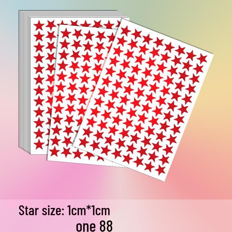 Five-Pointed Star Reward Stickers for Kindergarten - Teacher and Student Self-Discipline Chart