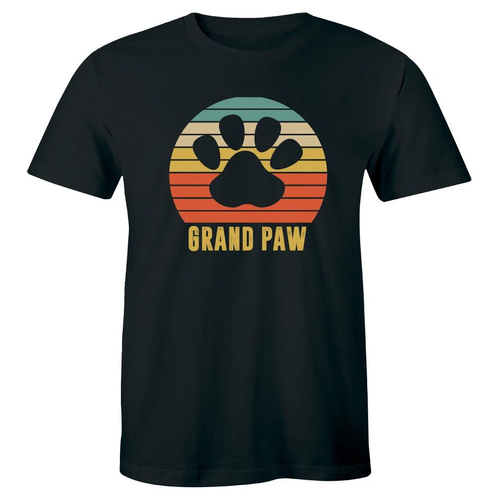 

Grand Paw Men s T-Shirt Grandpa of Dogs Funny Pet Animal Gift Tee XL