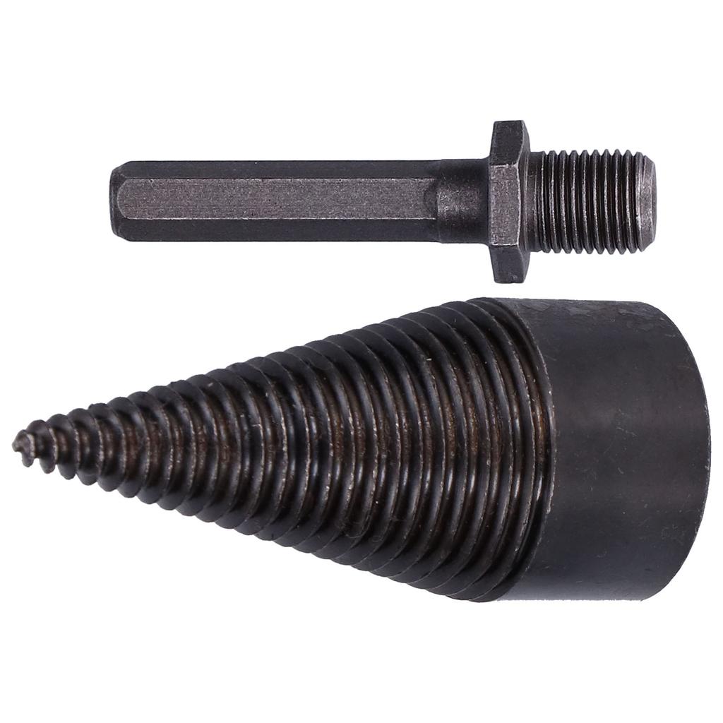 42mm Wood Splitter Bit Chopping Tool HighSpeed Steel for Electric Hammer Impact Drill(Hex Handle )