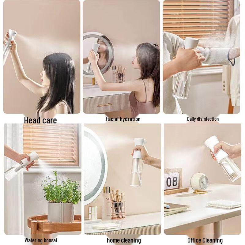 Portable Ultra-Fine Mist High-Pressure Atomizing Spray Bottle for Alcohol Disinfection