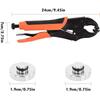 Heavy-Duty Snap Fastener Pliers Adjustable Tool Pliers Adjustable Tool Pliers Set With Three Dies For Leather Snap And Sewing